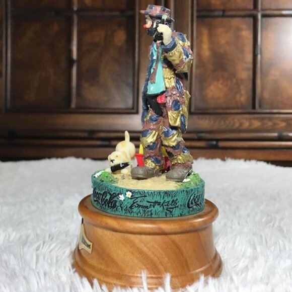 Vintage Coca-Cola Limited Edition Emmett Kelly 'To Market' Musical Figurine - Picture 7 of 16